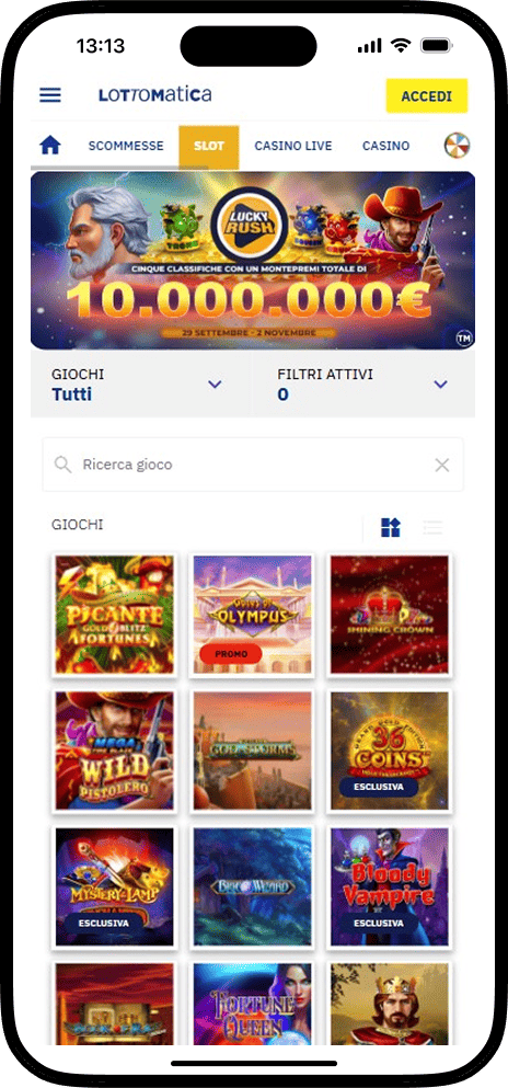Slot al casinò lottomatica